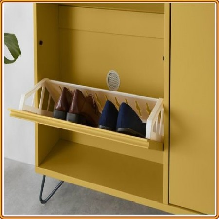 Marcell - Yellow : Tủ giày 3 Hộc Lật + 01 Cánh Cửa Mở